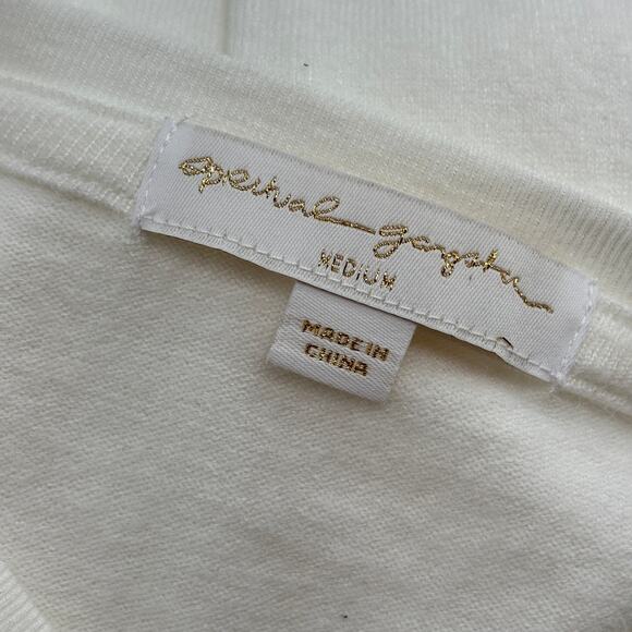 Spiritual Gangster White Crew Neck Rainbow Savasana Pullover Sweater - Picture 9 of 11